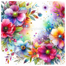 Tropical Floral 20oz Skinny Tumbler Printed Paper