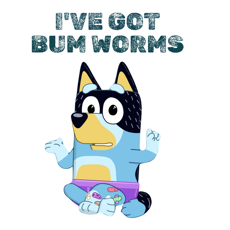 I've got bum worms Printed Sublimation Paper for 11oz mug.