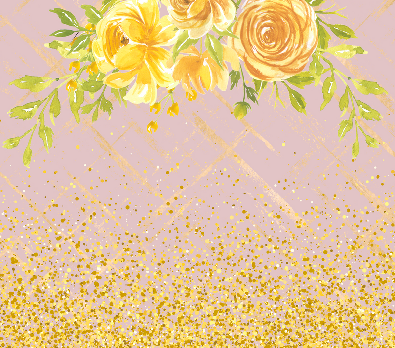 20oz Skinny Tumbler Printed Paper - Yellowroses blank