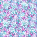 Wavey Floral Sublimation Printed Paper