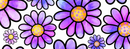 Purple Daisy Printed Sublimation Paper for 11oz mu
