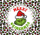 Grinch Leopard 20oz Skinny Tumbler Printed Paper