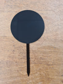 Cake Topper - Black Acrylic 12cm (3mm)