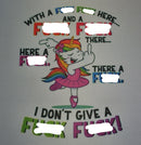 Unicorn F*ck  Sublimation Printed Paper