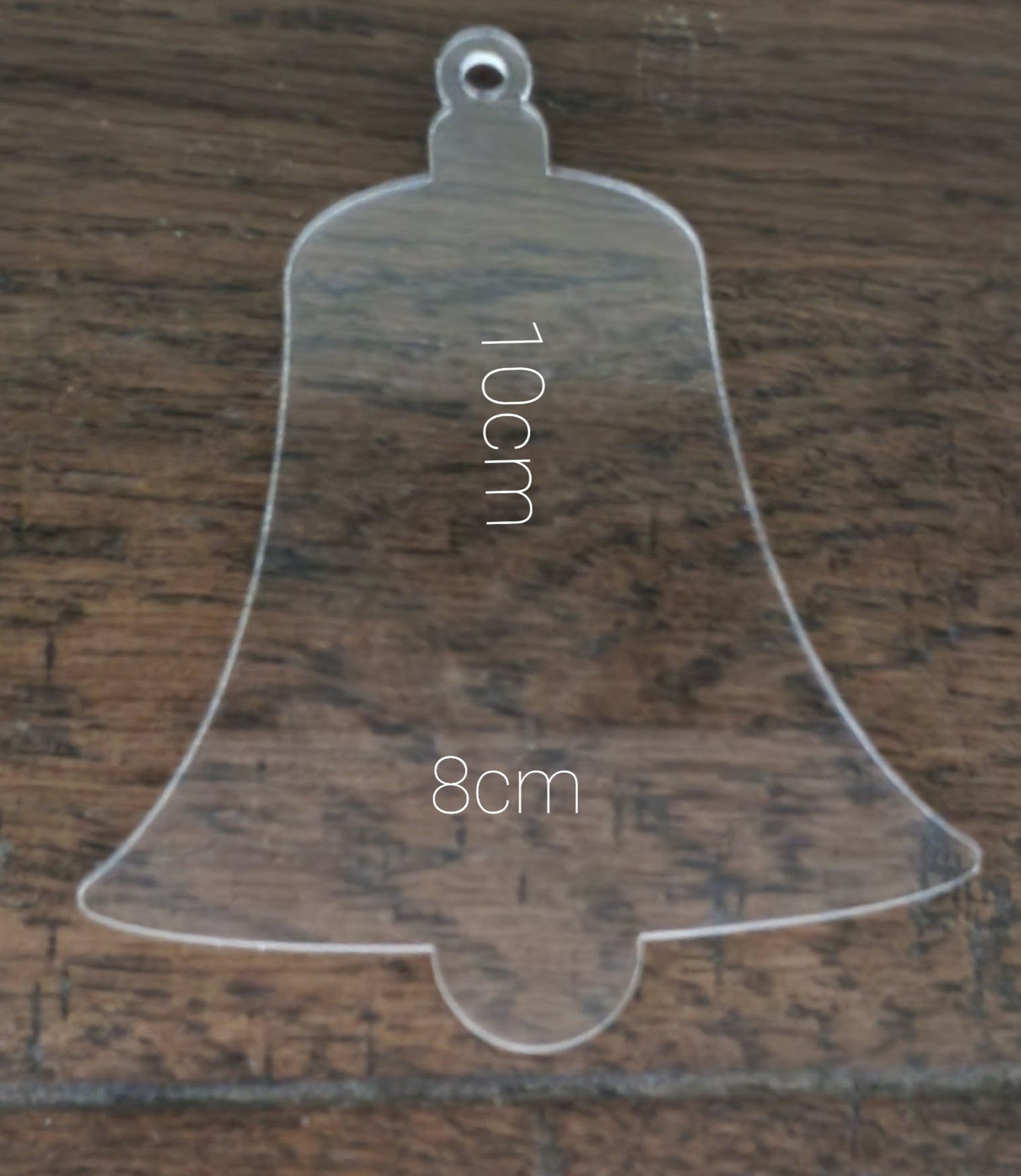 Acrylic Bell 2mm -  8cm