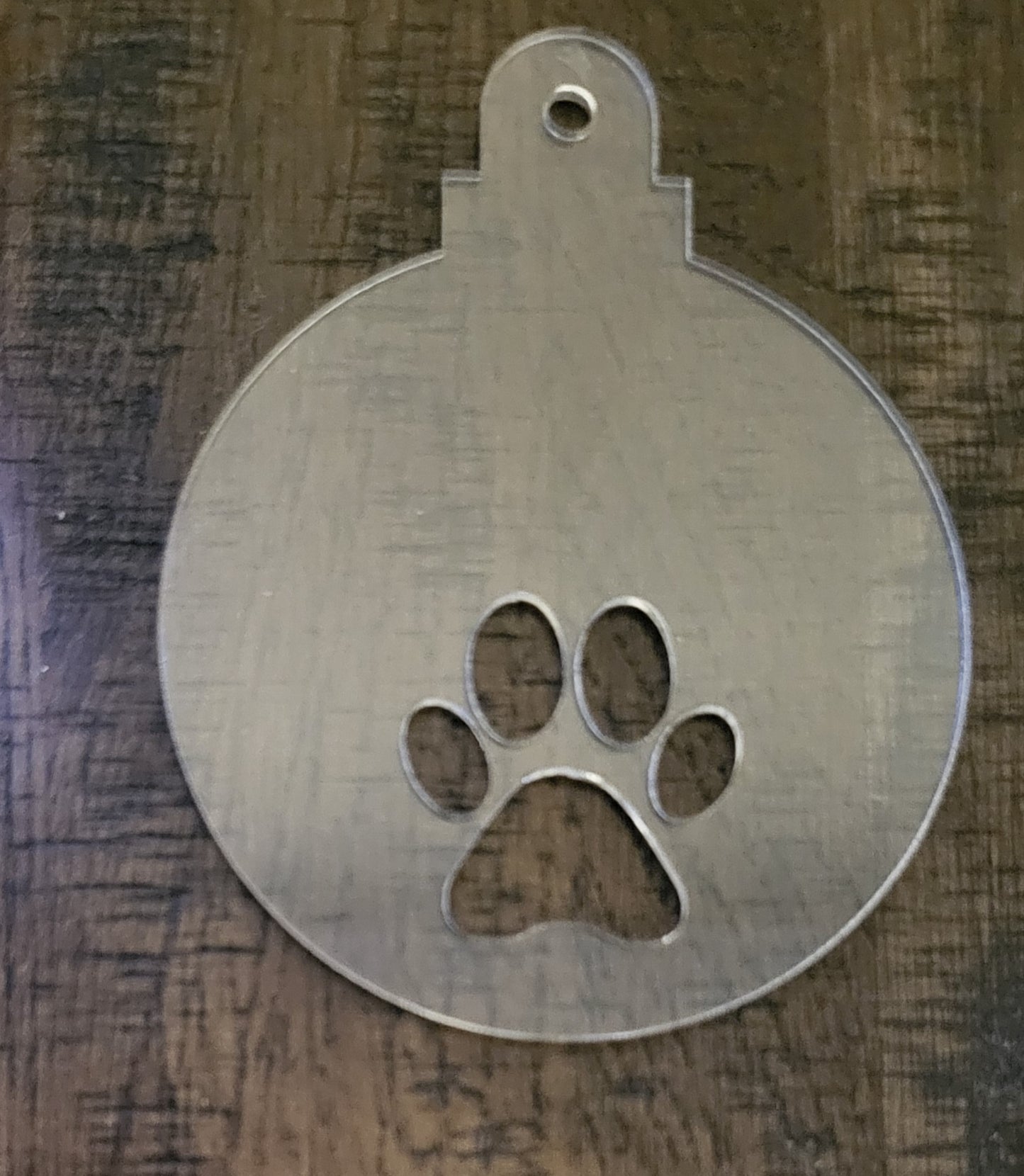 Dog Paw Print Bauble 7cm