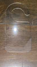 Door Hanger - Clear 2mm Acrylic 18cm x 9cm