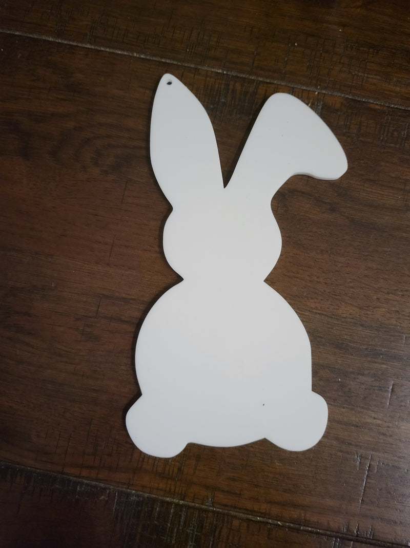 3mm White  Acrylic Bunny Tag