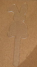 2mm Clear  Acrylic Bunny Topper