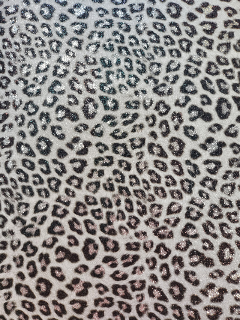 Shimmer Leopard Glitter Permanent Adhesive Vinyl 30cm x 30cm