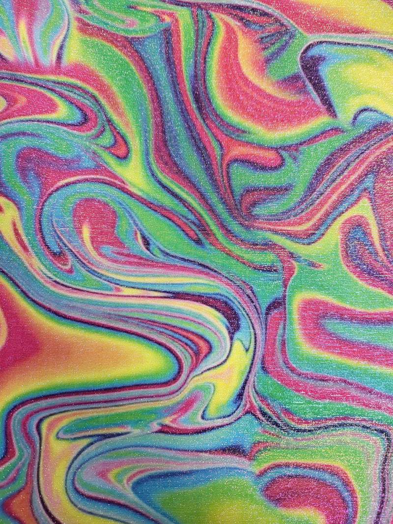 Paint Swirl Shimmer Glitter Permanent Adhesive Vinyl 30cm x 30cm