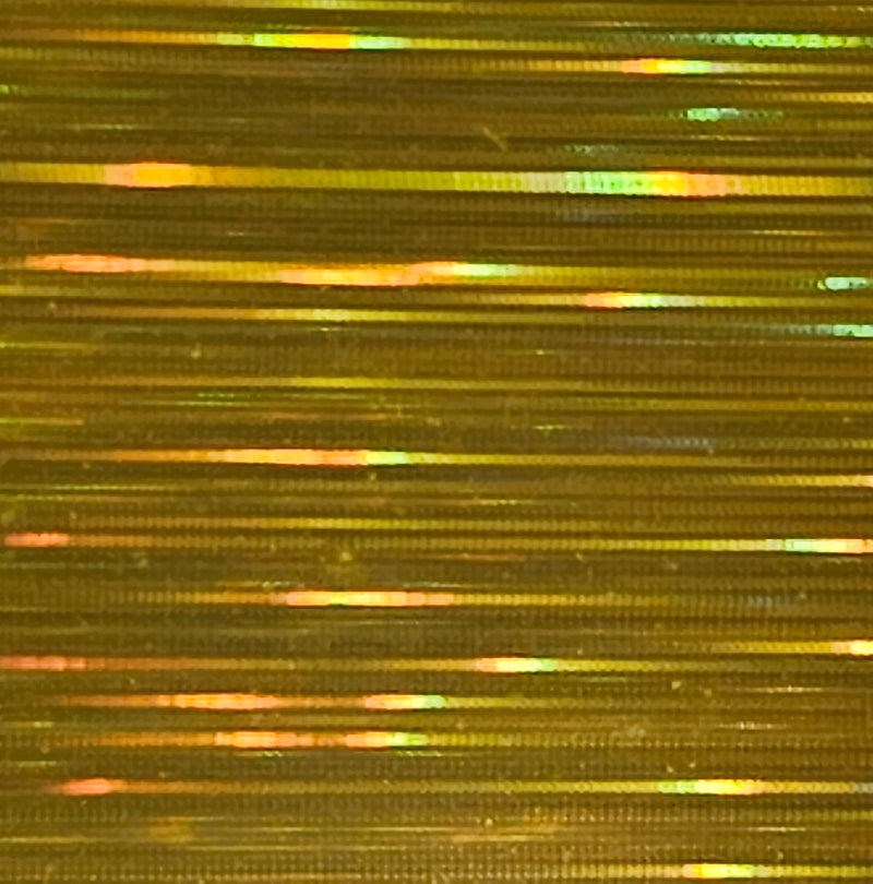 Holographic Foil Permanant Self Adhesive Vinyl- Yellow Rain 30cm x 30cm
