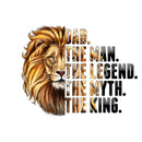 20oz Skinny Tumbler Printed Paper - The Myth. The King