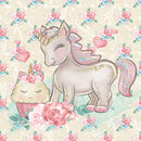 Large Pink Unicorn Sublimation Printed Paper