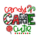 Candy Cane Cutie Sublimation Print for kids t-shirts