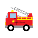 Fire Truck Sublimation Print for kids t-shirts