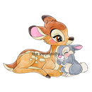 Deer and Friend Sublimation Print for kids t-shirts