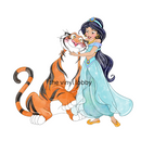 Jas and Tiger Sublimation Print for kids t-shirts