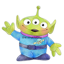 Cute Alien Sublimation Print for kids t-shirts