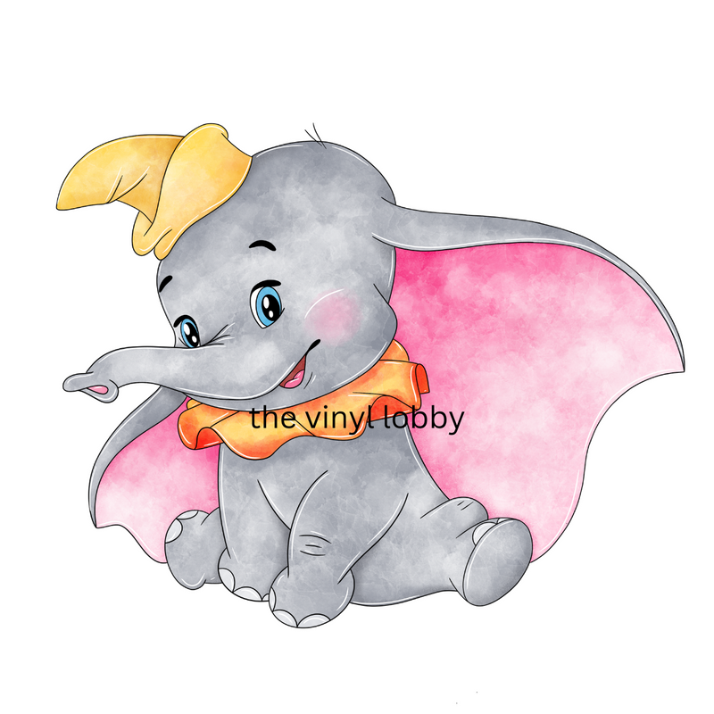 Happy Elephant Sublimation Print for kids t-shirts