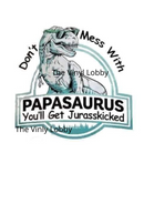 Printed Sublimation Paper for 20oz Skinny Tumblers - Papasaurus