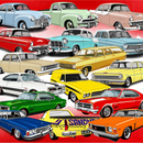 Vintage Cars Print 20oz Skinny Tumbler Printed Paper