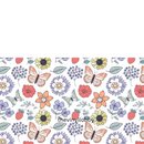 16oz Libby Glass Can Sublimation Print - Butterflies and Flowers