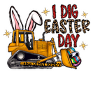 I Dig Easter Sublimation Print for kids t-shirts