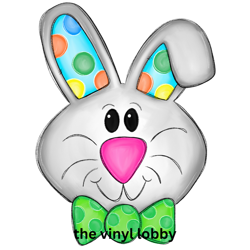 Bunny Face Sublimation Print for kids t-shirts
