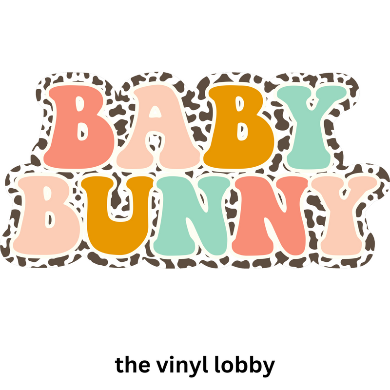 Baby Bunny Sublimation Print for kids t-shirts