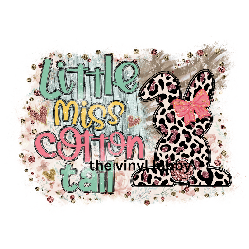 Little Miss Cotton Tail Sublimation Print for kids t-shirts
