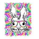 Tye Dye Bunny Sublimation Print for kids t-shirts