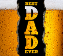 20oz Skinny Tumbler Printed Paper - Best Dad Every Beer