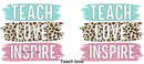 Teach Love printed paper for 11oz mug