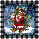 Santa Sublimation Coaster Prints 4 Per Pkt 4"x4"