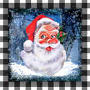 Santa Sublimation Coaster Prints 4 Per Pkt 4"x4"