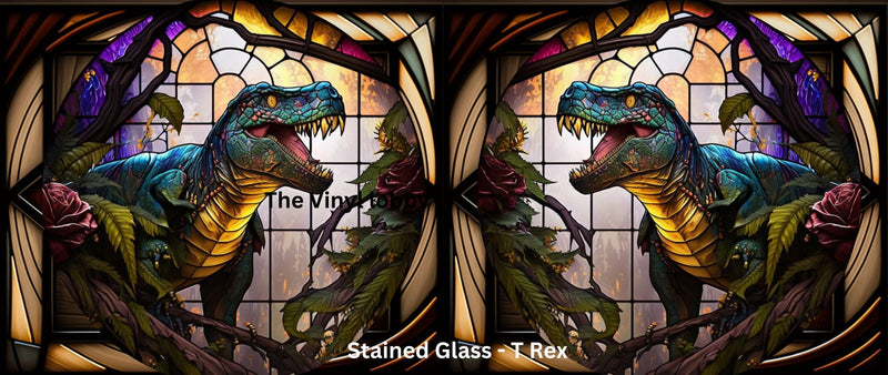 Stained Glass - T Rex printed Sublimation Paper for 11oz mug