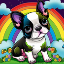 Cute Frenchie 20oz Skinny Tumbler Printed Paper