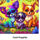 Cute Puppies 20oz Skinny Tumbler Printed Paper