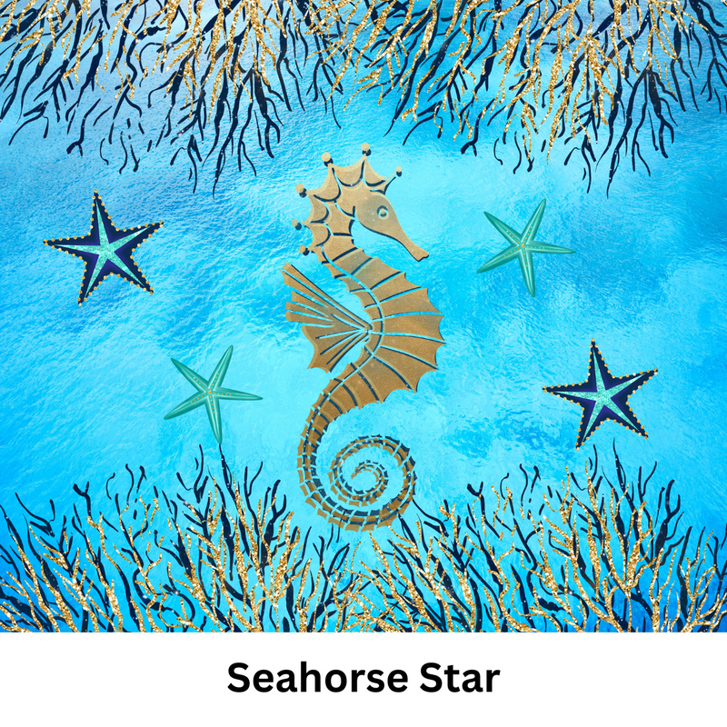 Seahorse Star 20oz Skinny Tumbler printed Paper
