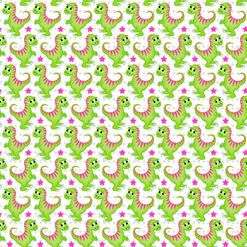 Green Dinosaurs Sublimation Printed Paper