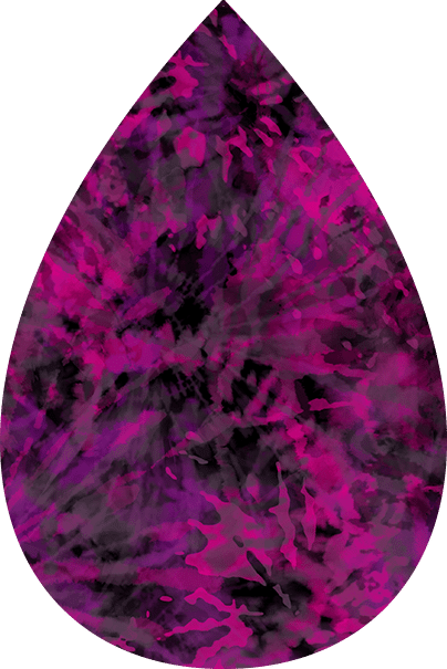 Pink Dark Tie-Dye Sublimation Tear Drop Earring Prints 20 prints per page