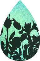 Twilight Shimmer Aqua Sublimation Tear Drop Earring Prints 20 prints per page