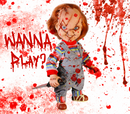 20oz Skinny Tumbler Printed Paper - Chucky Wanna Play