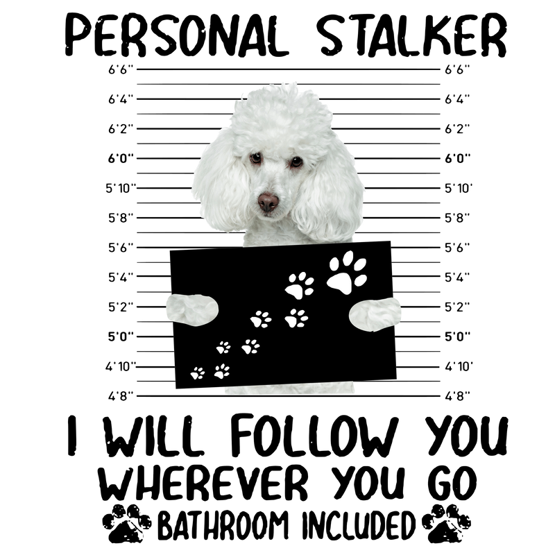 Jail House Poodle Printed Sublimation Paper for 11oz mug