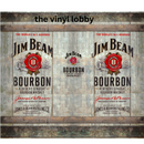 Jim Beam B  20oz Skinny Tumbler Printed Paper