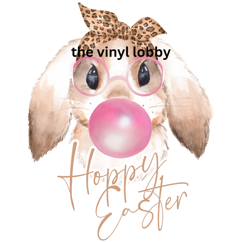 Bubble Bunny Sublimation Print for kids t-shirts