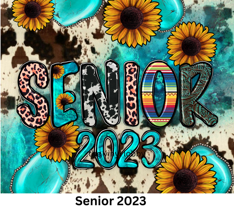 Senior 2023 20oz Skinny Tumbler Printed Paper