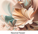 Neutral Flower 20oz Skinny Tumbler Printed Paper
