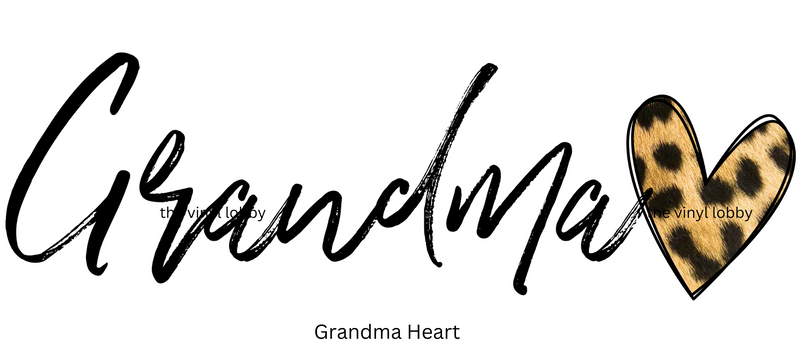 Grandma Heart printed Sublimation Paper for 11oz mug